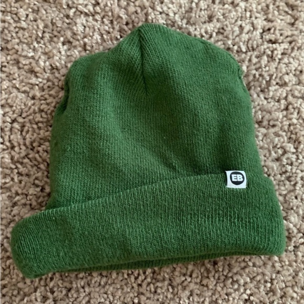 New Eddie Bauer Beanie Hat Green